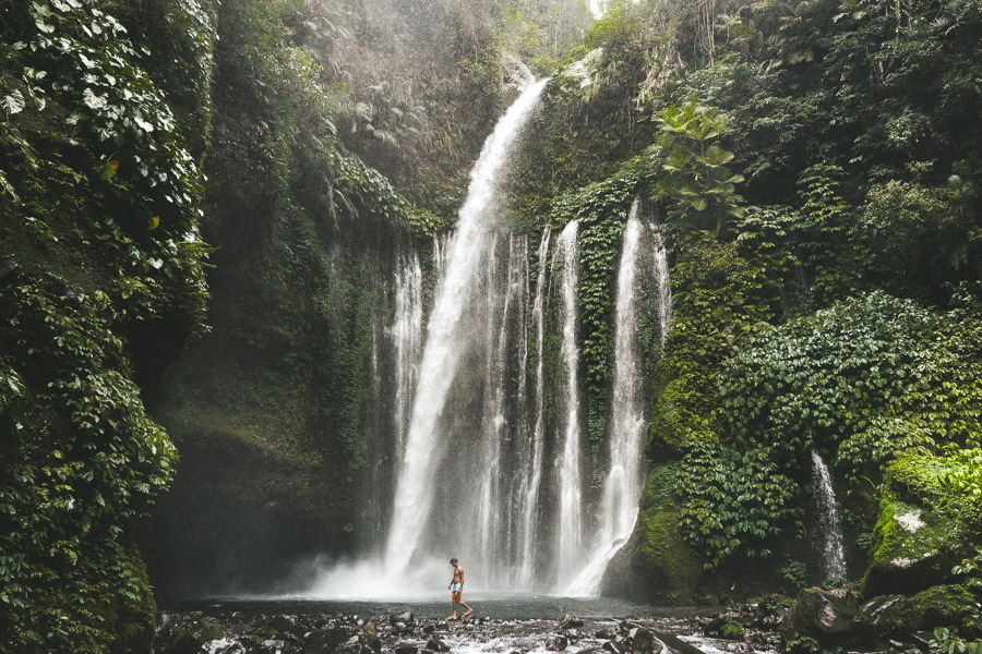 Tiu Kelep Waterfall & Sendang Gile WaterfallI In Senaru, Lombok