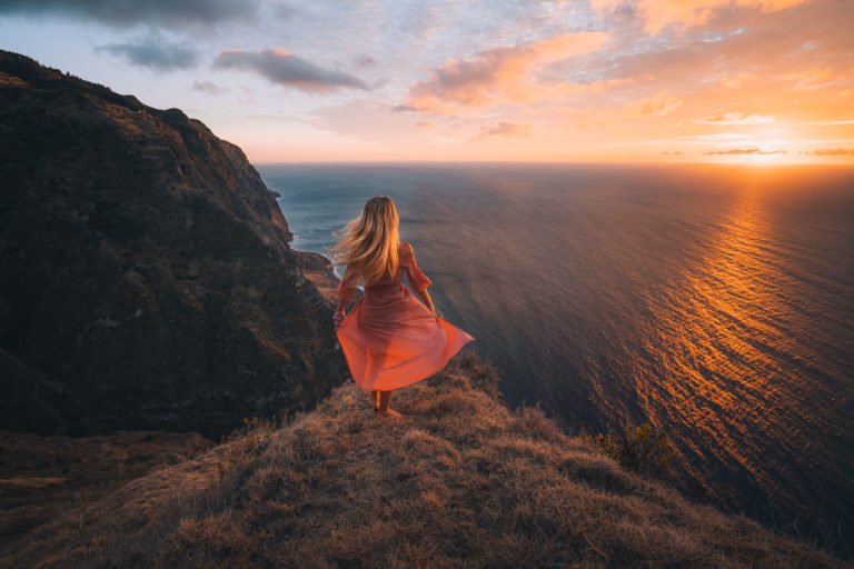 Ponta Da Ladeira Sunset Viewpoint In Porto Moniz, Madeira