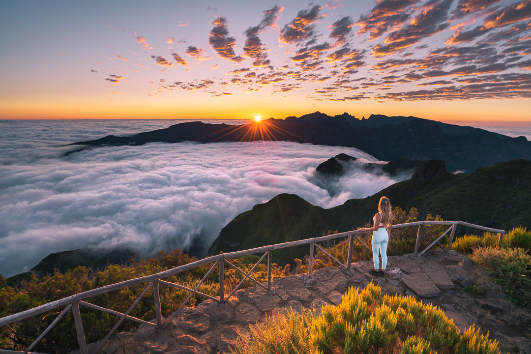 Bica Da Cana Viewpoint Above The Clouds On Madeira Island