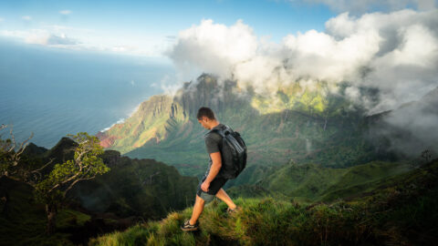 Hiking the Kalepa Ridge Trail on Kauaʻi, Hawaiʻi