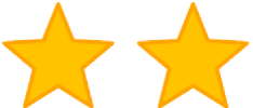 two yellow stars on a white background