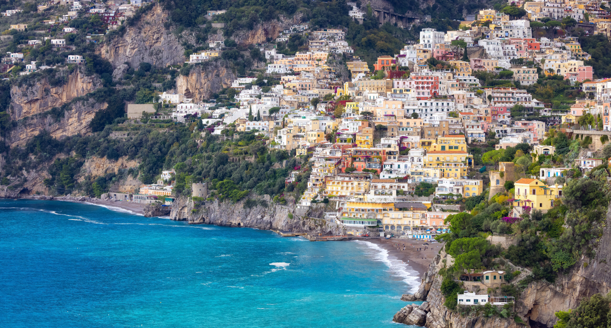 Experience the breathtaking beauty of Positano on the stunning Amalfi Coast in Italy.
